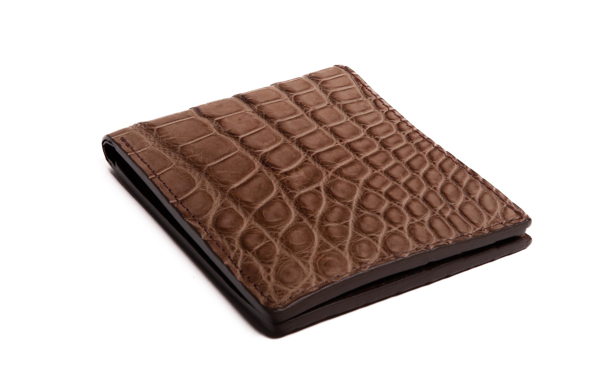 American Alligator Bifold Wallet Clay Alligator