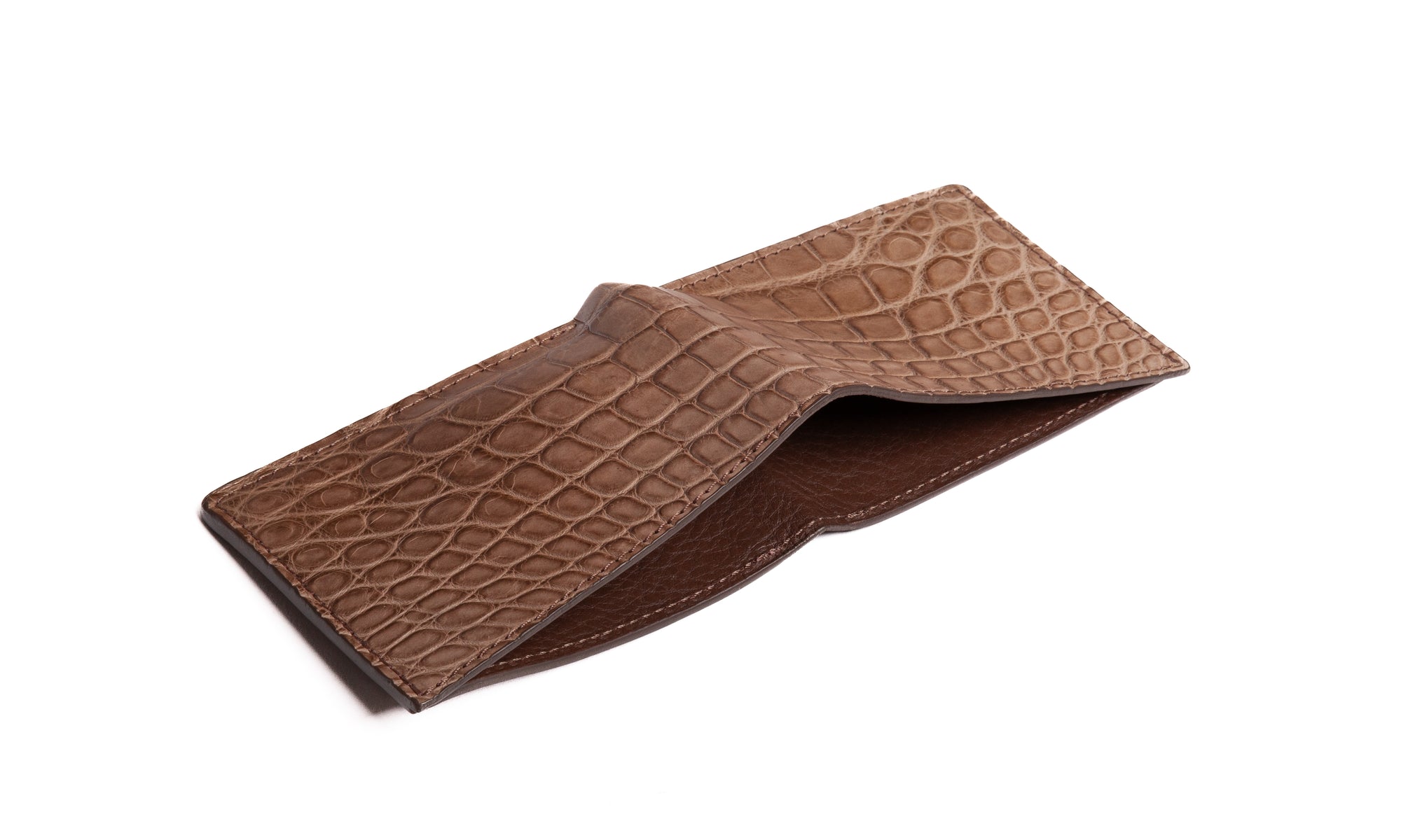 American Alligator Bifold Wallet Clay Alligator