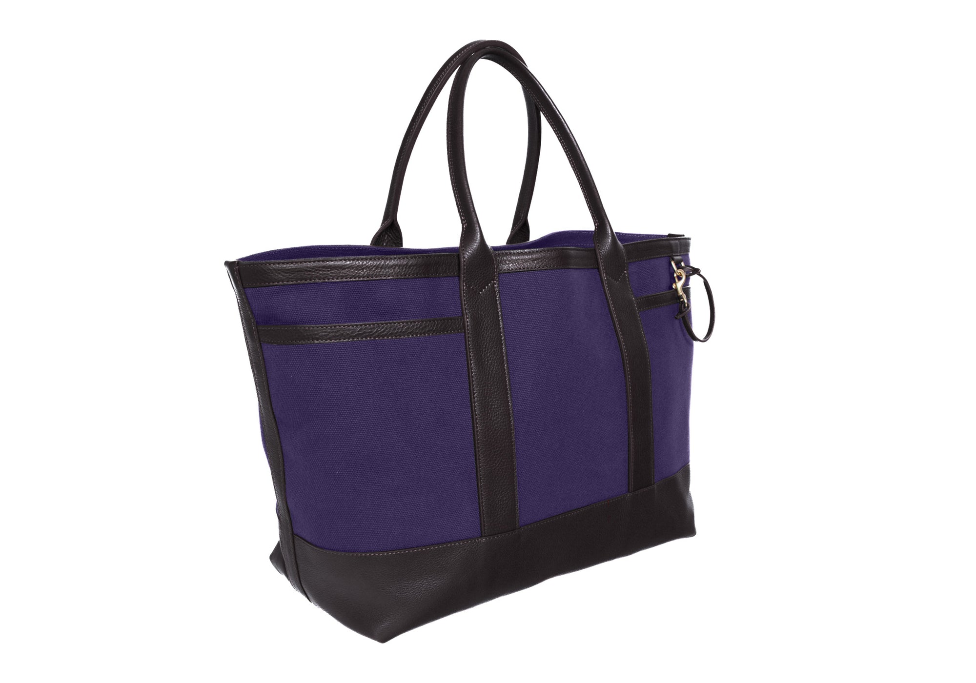 Angle of Canvas Working Tote Mariner's Blue-Black