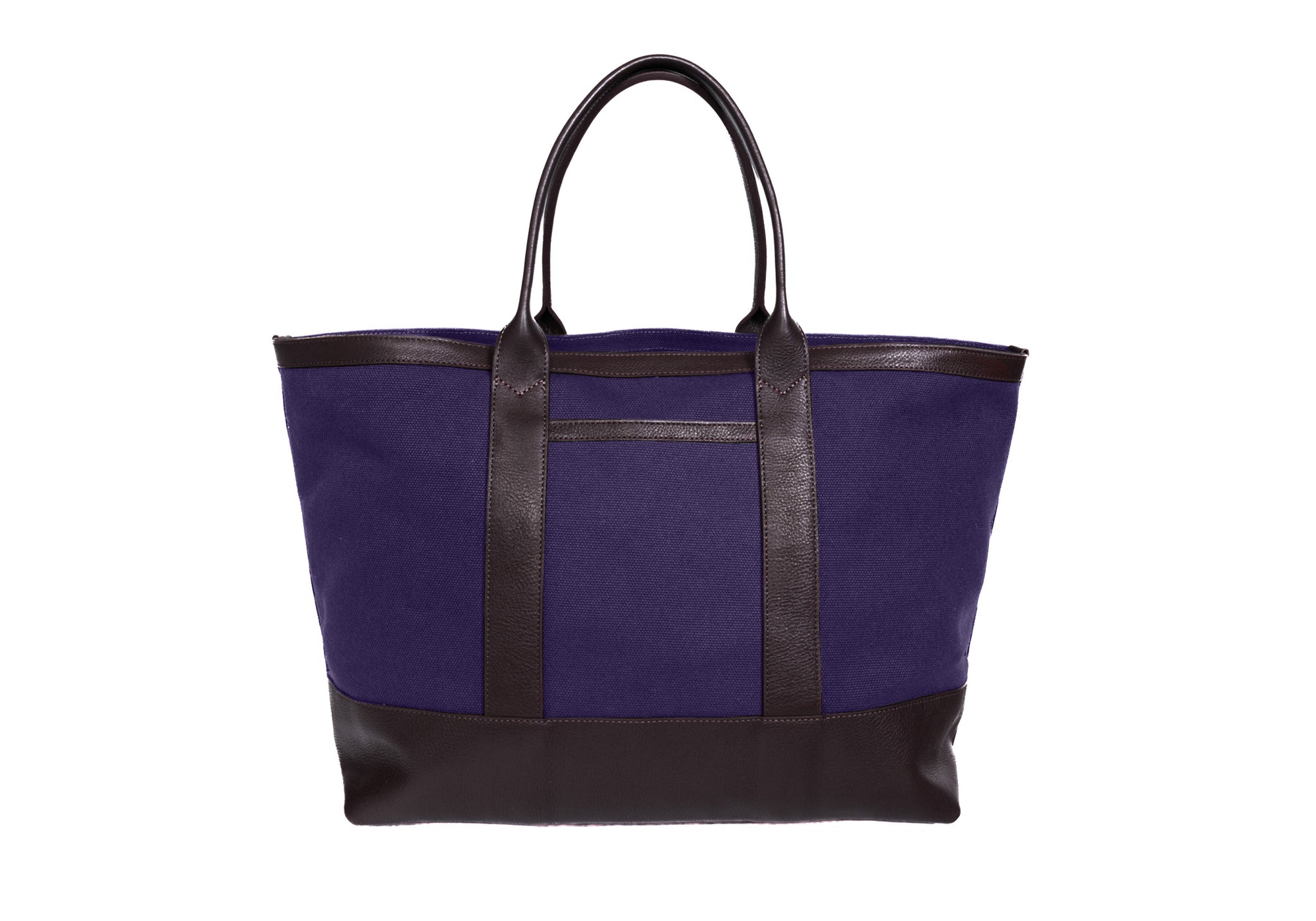 Back of Canvas Working Tote Mariner's Blue-Black