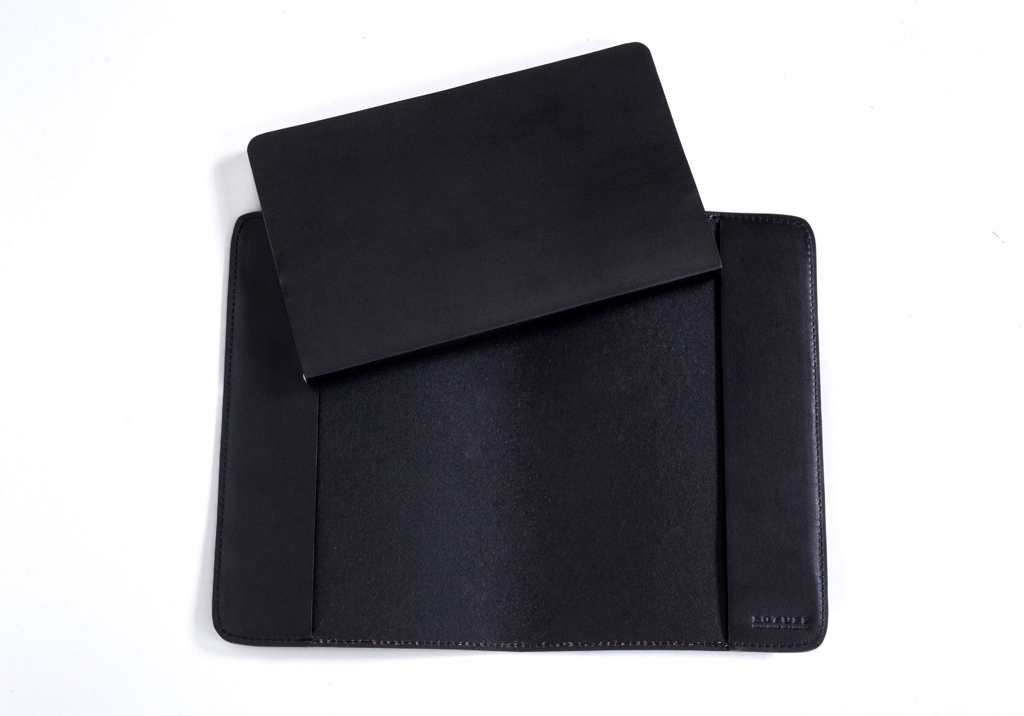 Open of Classic Journal Cover Black Bridle