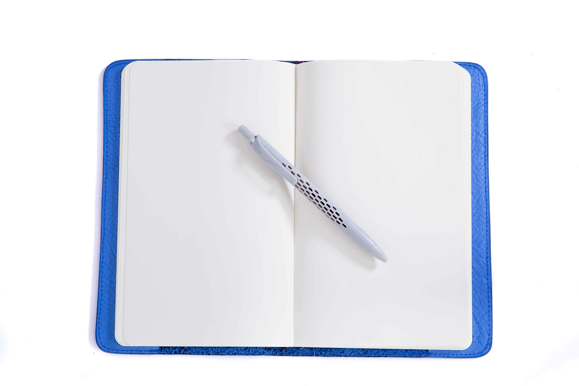 Open of Classic Journal Cover Electric Blue