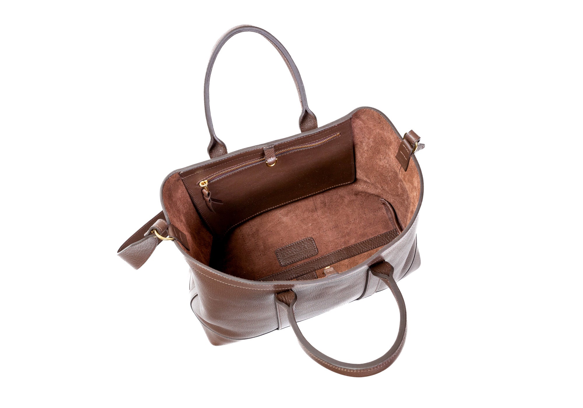Leather Small Tote Clay
