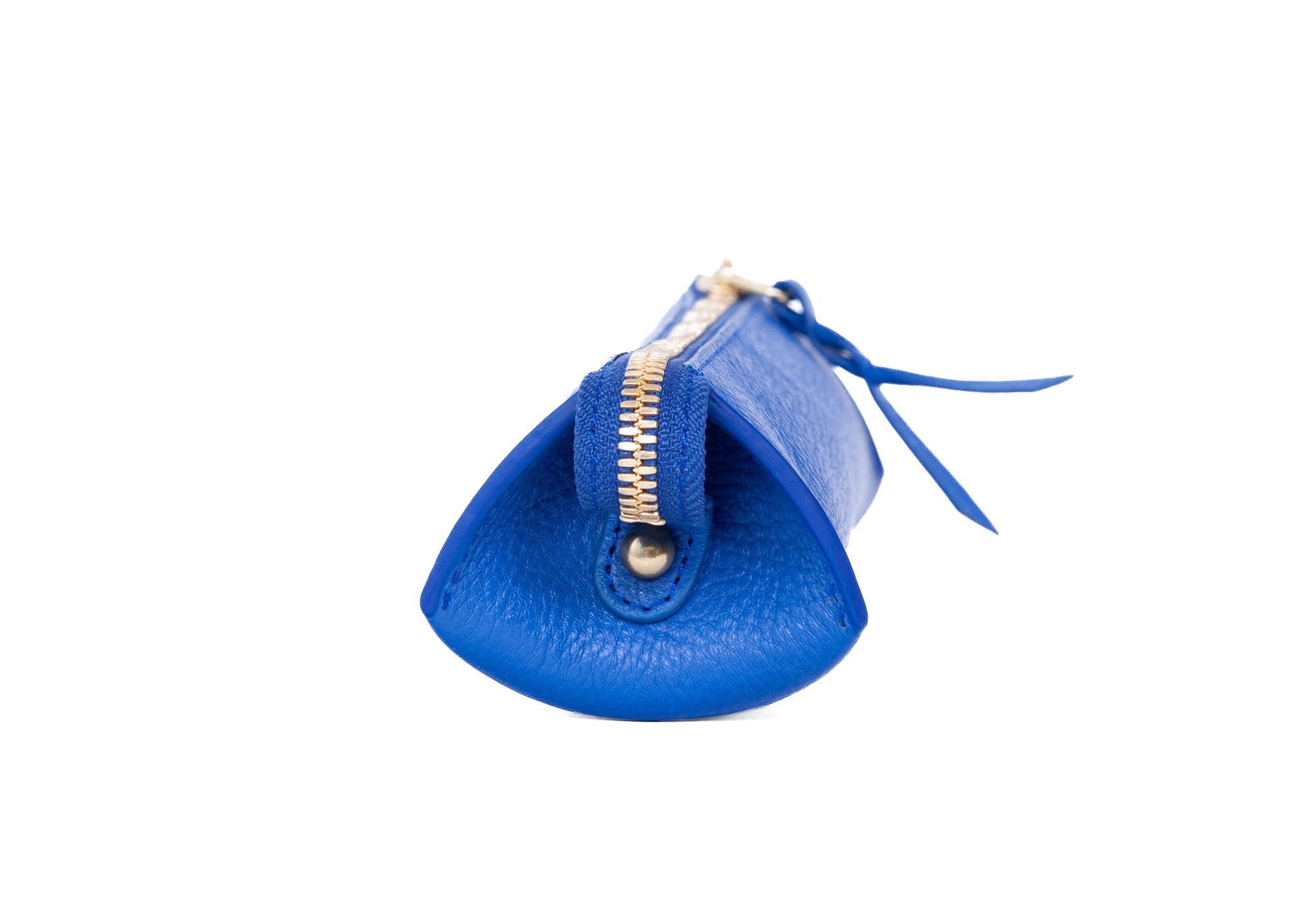 Side 2 of Leather Pencil Case Electric Blue