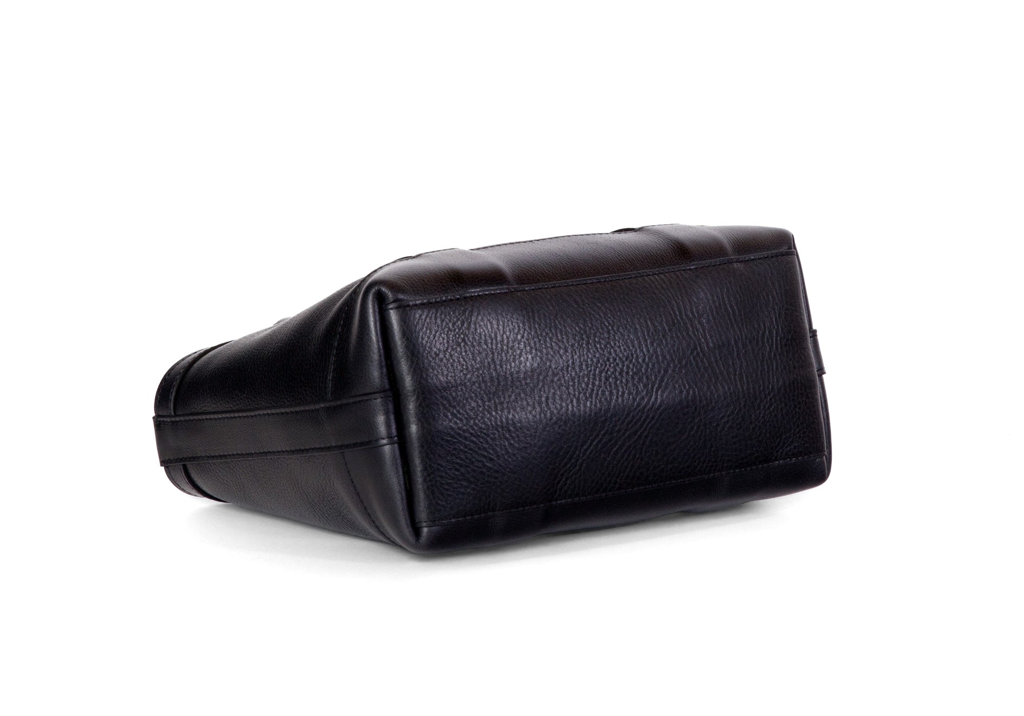 Bottom of Leather Mini Tote Black