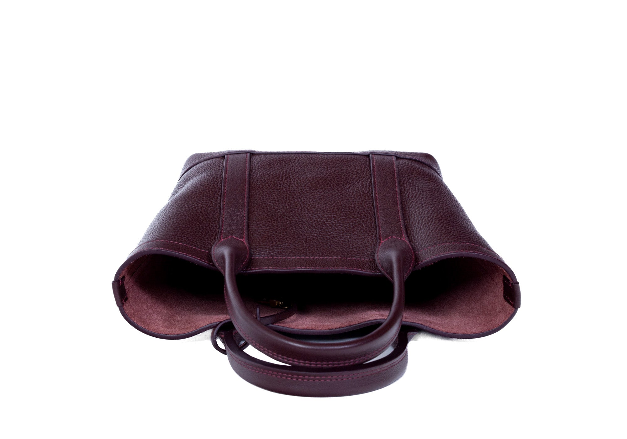 Top of Leather Mini Tote Cordovan