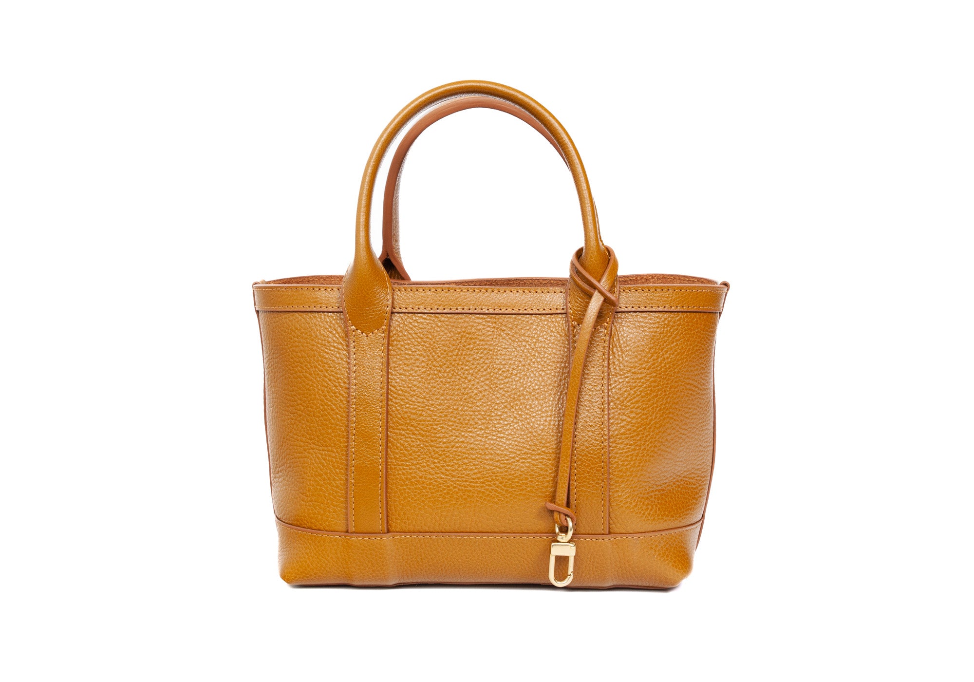 Leather Mini Tote Cumin