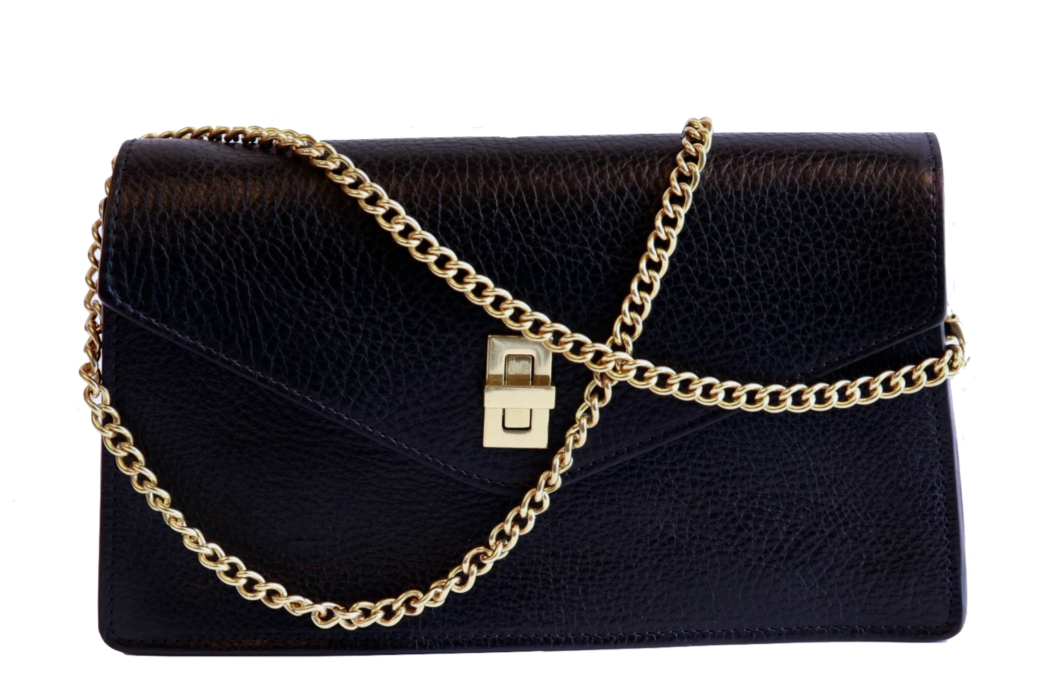 Front View with Chain of The Vincent Clutch Black/Red