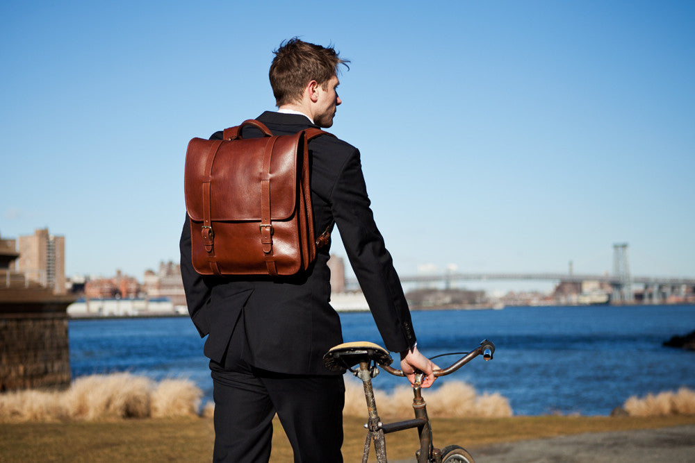 Leather Backpack Lifestyle