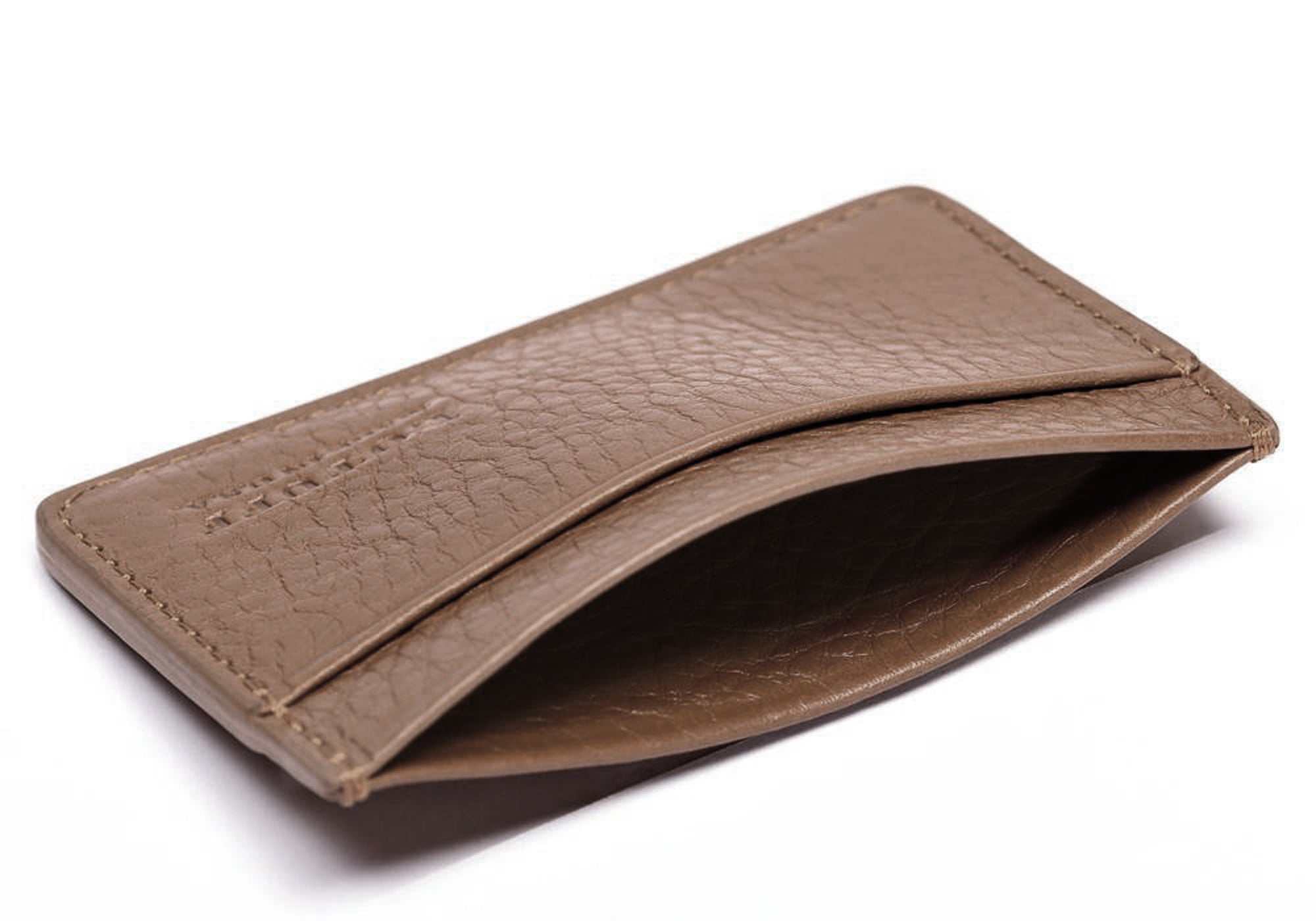 Leather Credit Card Wallet Clay