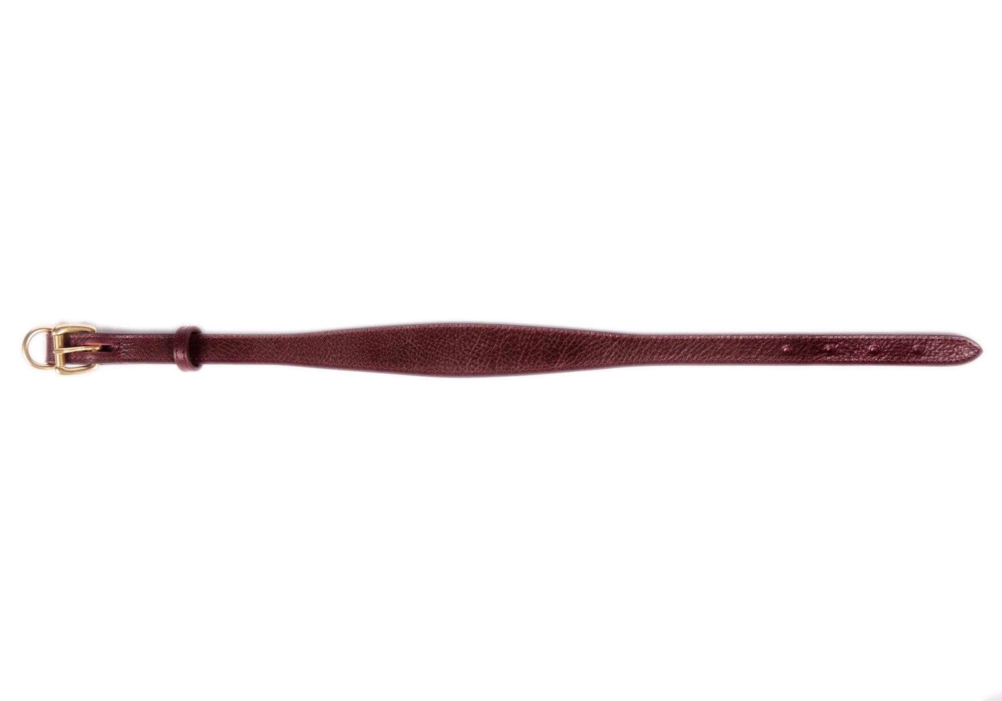 Large Leather Dog Collar Cordovan