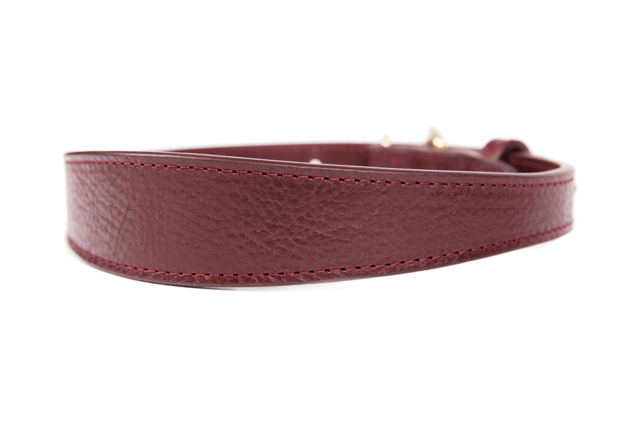 Large Leather Dog Collar Cordovan