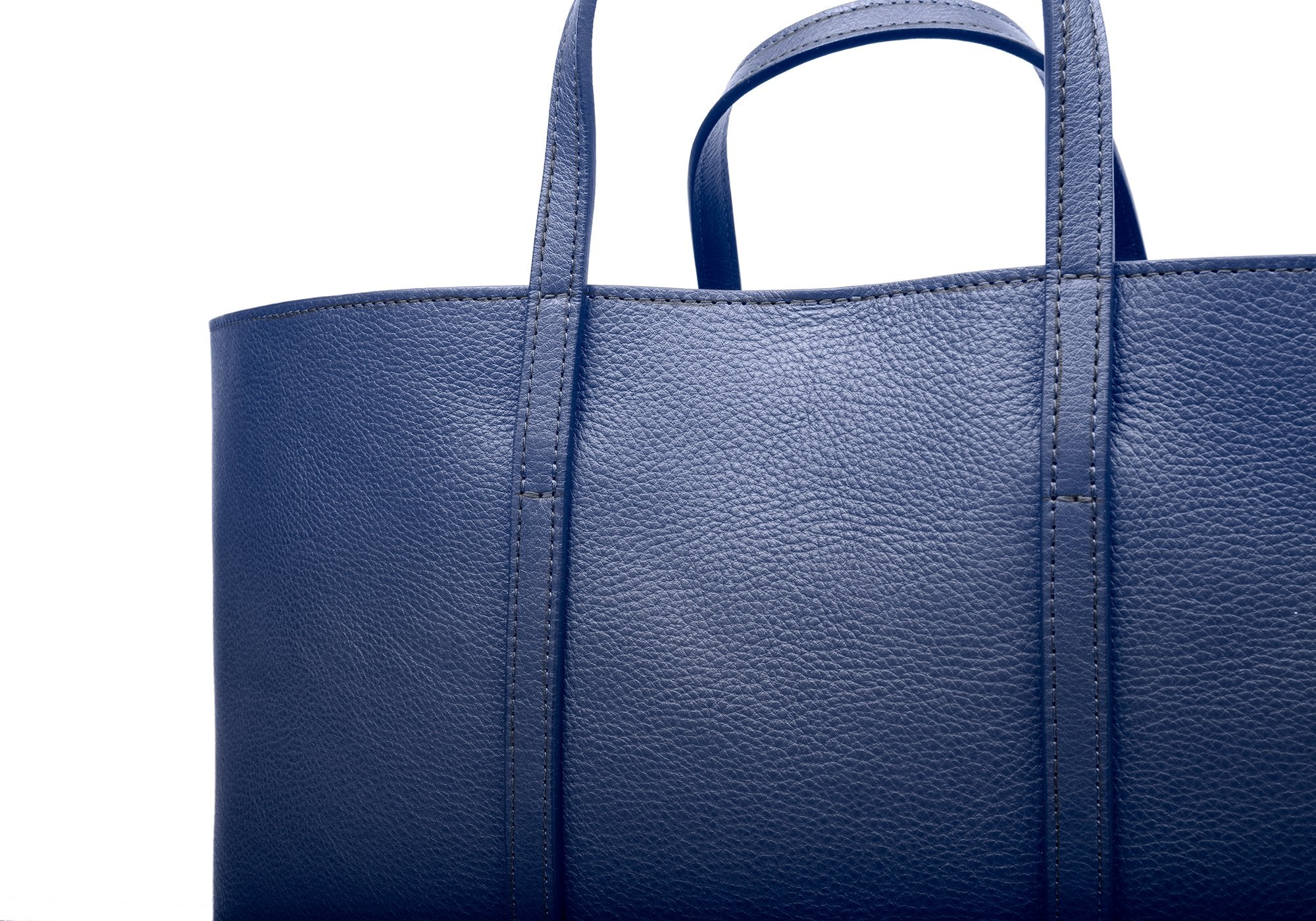 The Morris Leather Tote Indigo