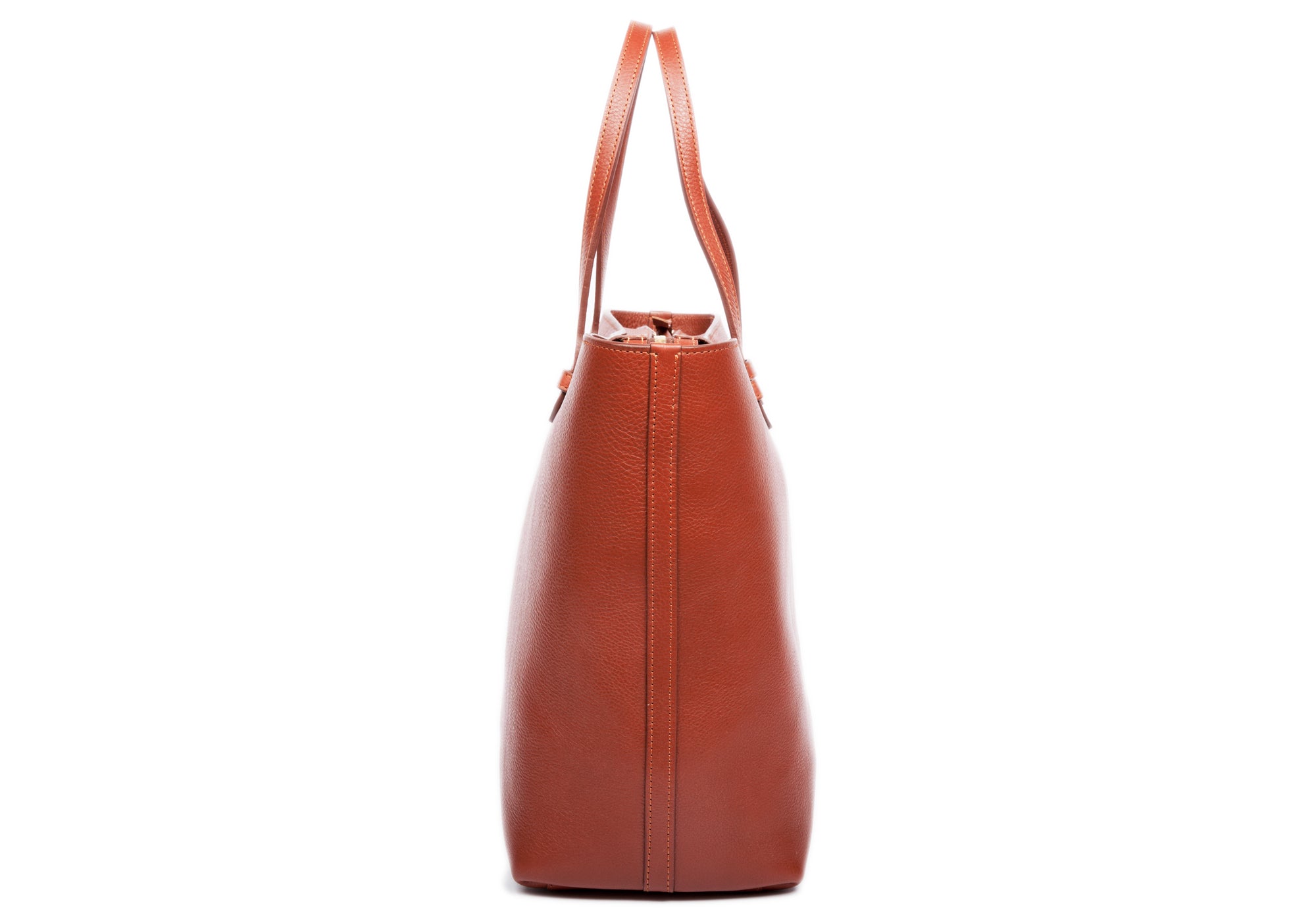 No. 12 Leather Tote Saddle Tan