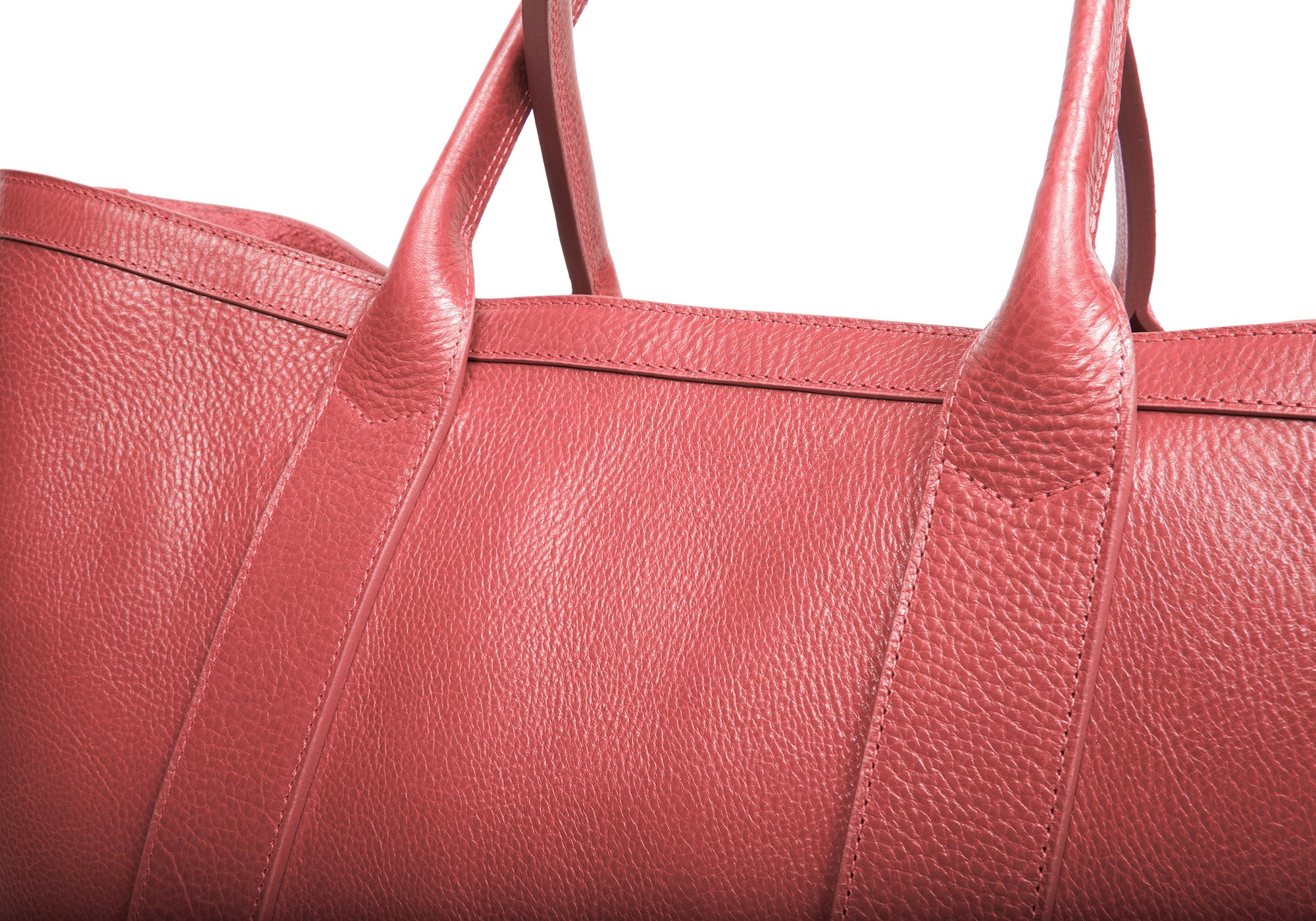 Leather Working Tote Rosewood