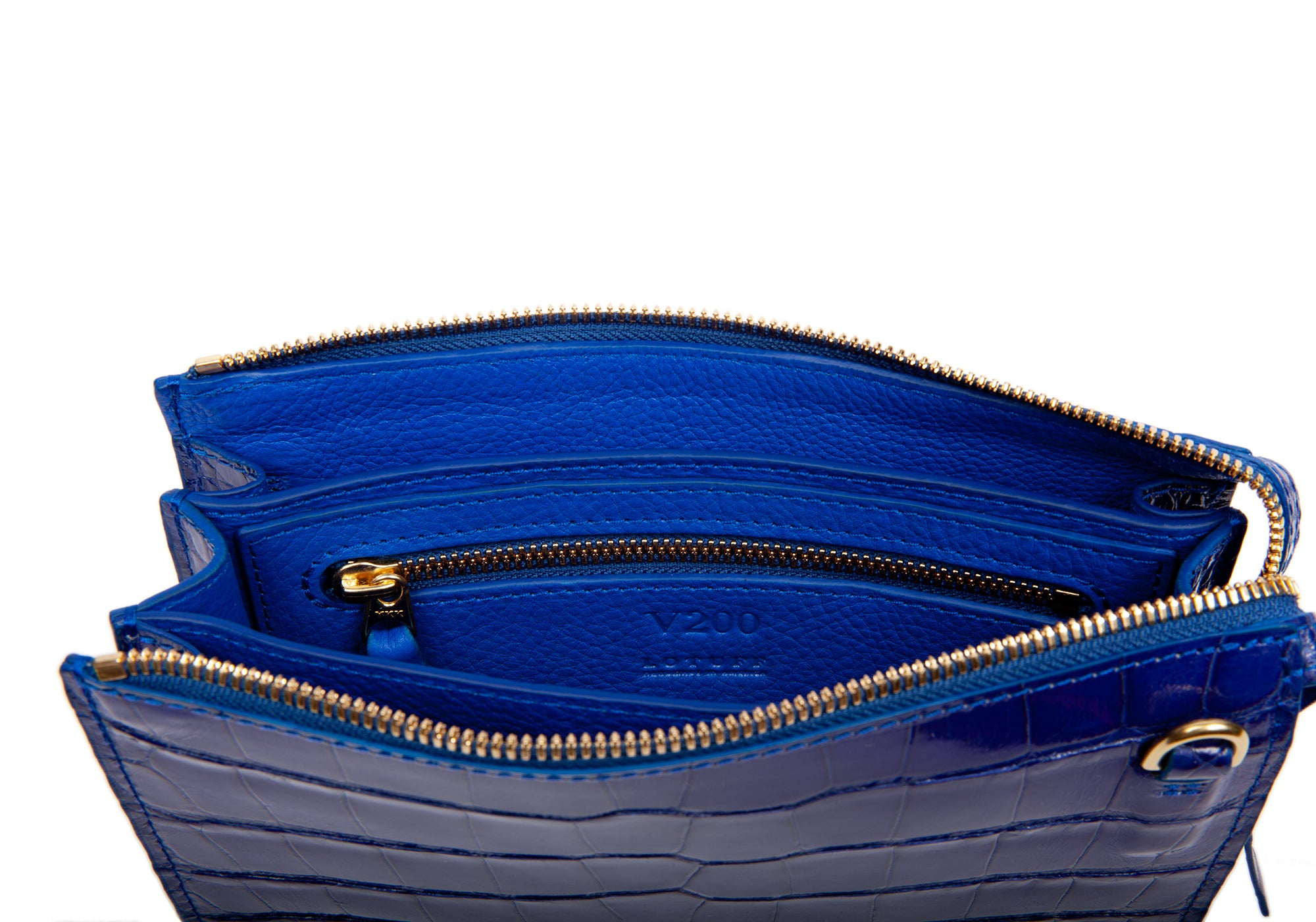 Electric Blue American Alligator Tripp Electric Blue Alligator