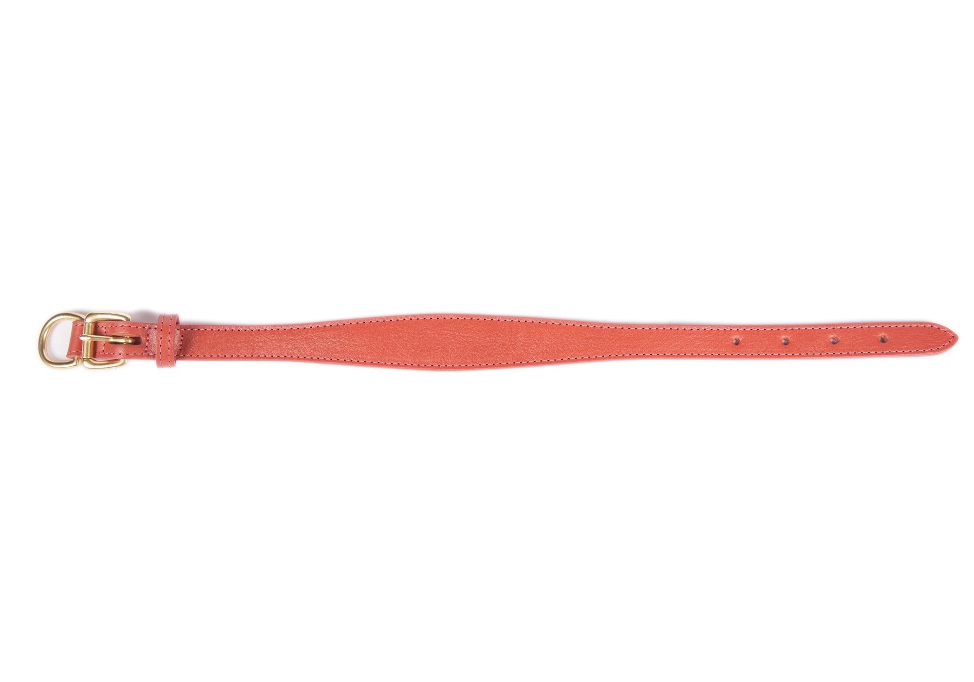 Small Leather Dog Collar Rosewood