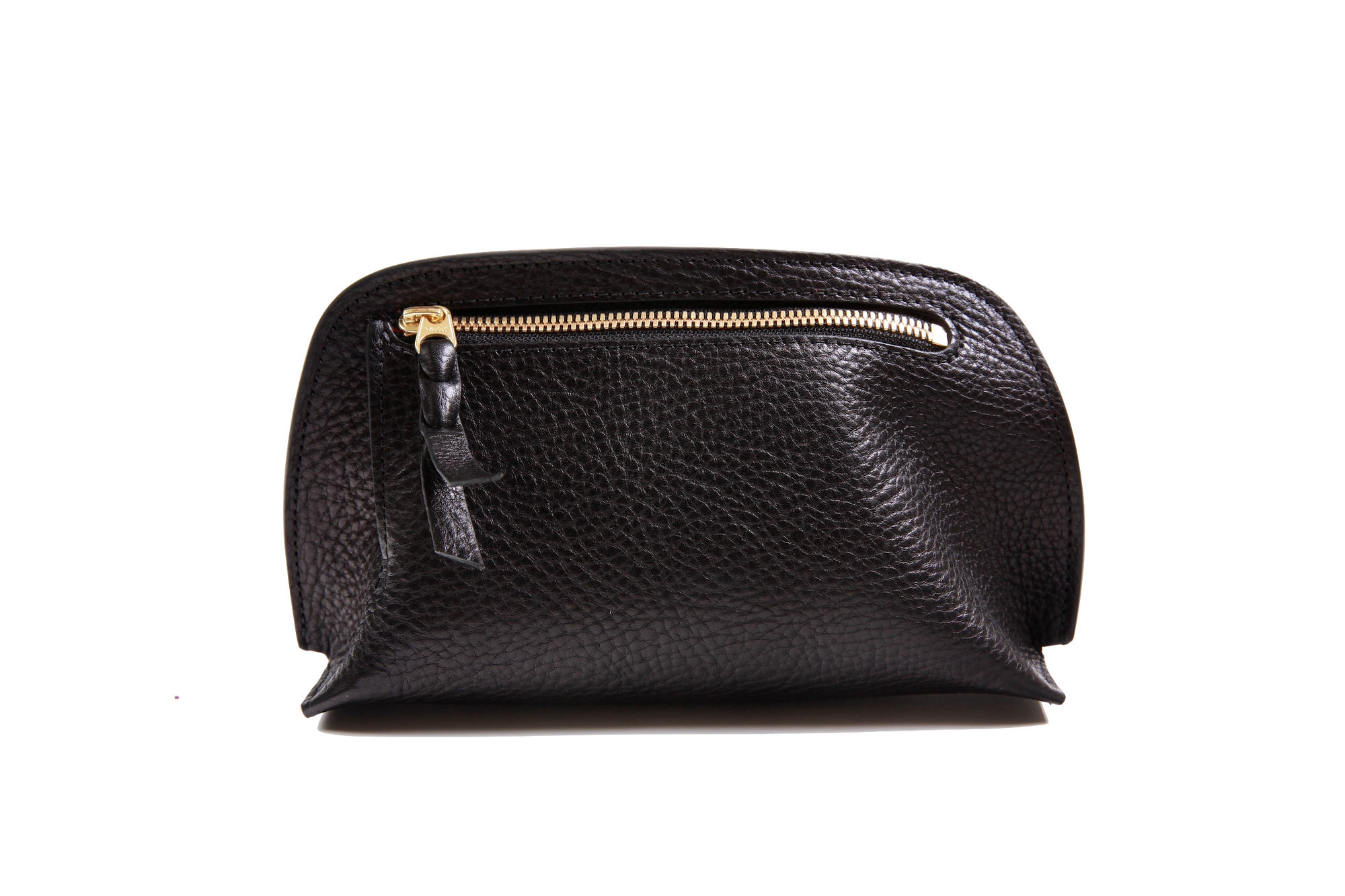 Front View of Mini Lois Pouch Black-Red