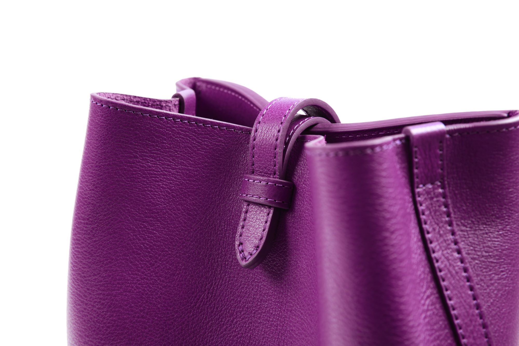 Closeup View of The Mini Sling Backpack Orchid