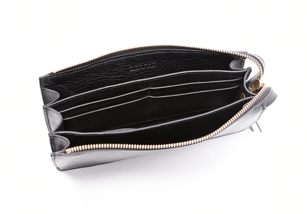 Inner Leather View of Tripp Wallet Black