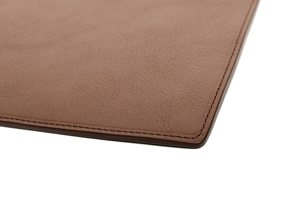 Front Leather View of No. 8 Pouch Clay