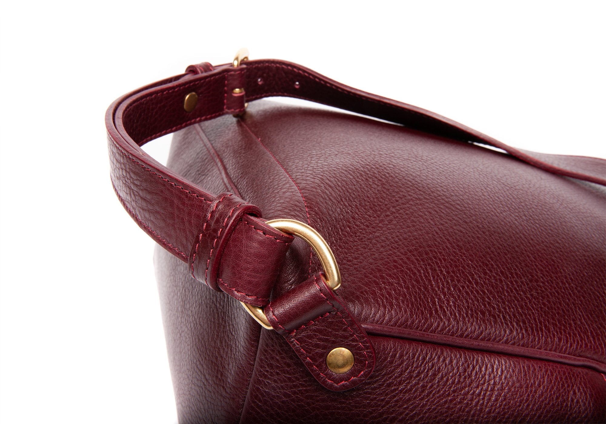 Leather Zipper Backpack Cordovan